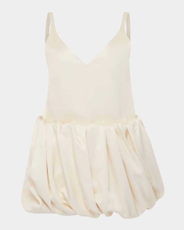 Rolled Hem Duchesse Mini Dress